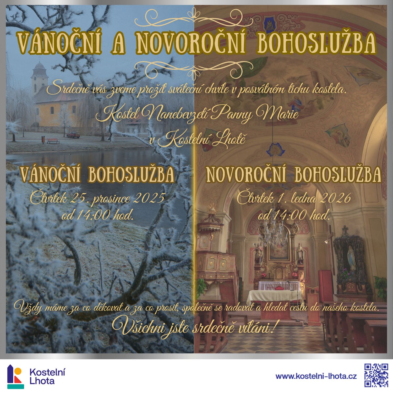 Novoroční bohoslužba v Kostele Nanebevzetí Panny Marie