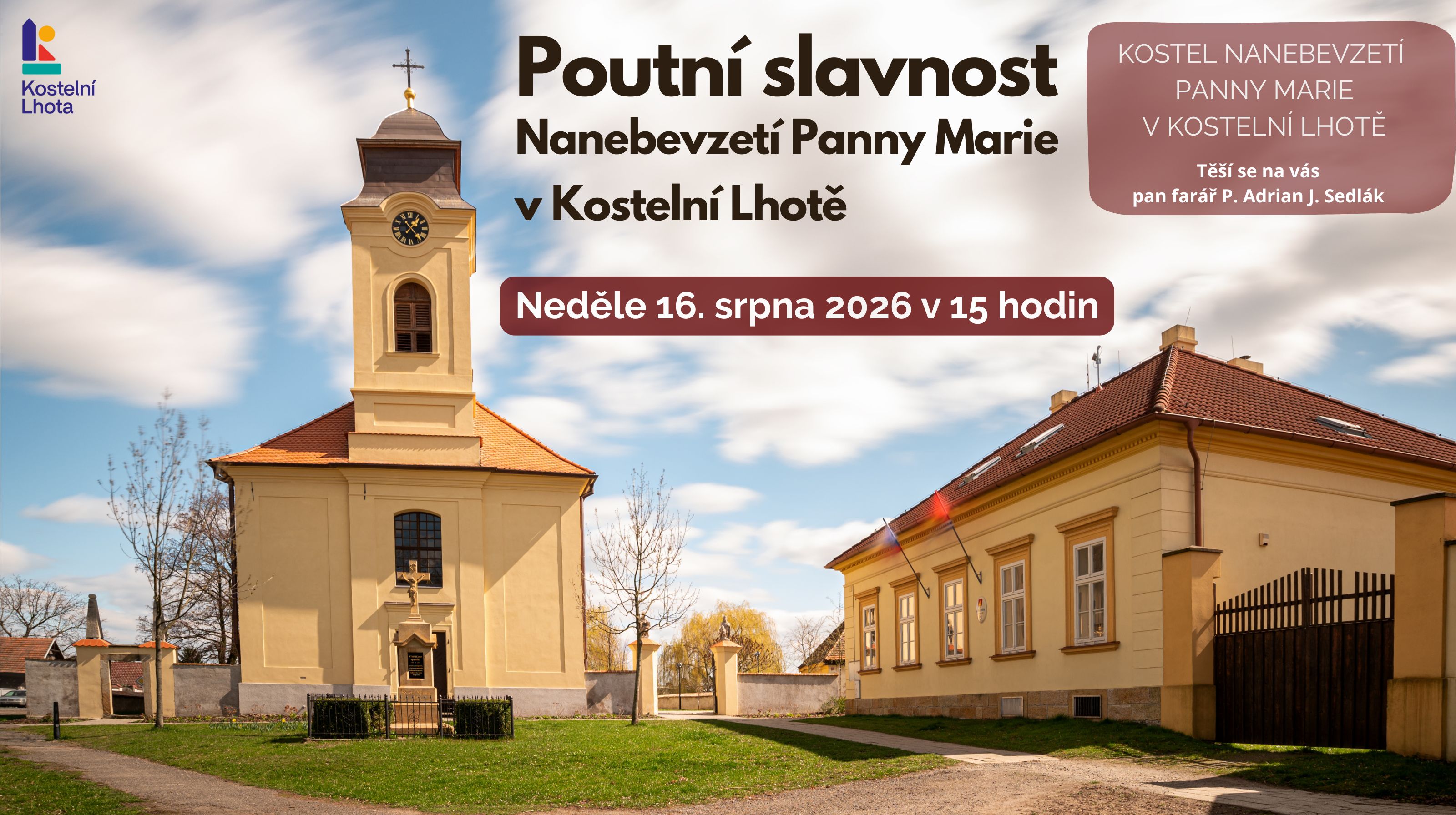Poutní slavnost Nanebevzetí Panny Marie v našem kostele
