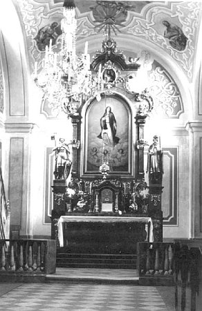 oltář kostela